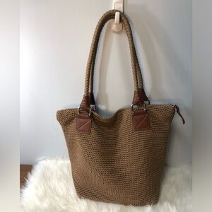 The Sak Bamboo Woven Static Hand Crochet Hobo Bag